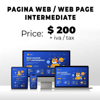 Creación de Pagina Web profesional – Medio