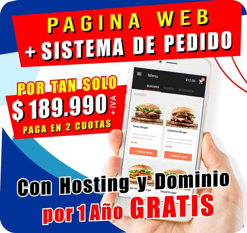 Paginas Web + Sistema de Pedido